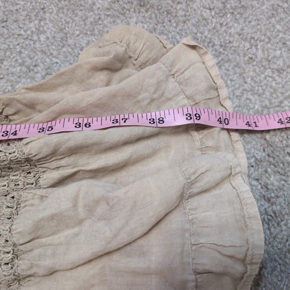 Crochet Waist Tiered Ruffle Maxi Skirt Boho - Picture 6 of 7